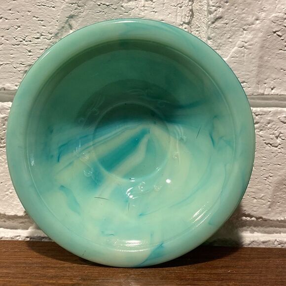 Vintage Avon Jadeite Blue Green Mini Pitcher & Basin - Picture 8 of 9